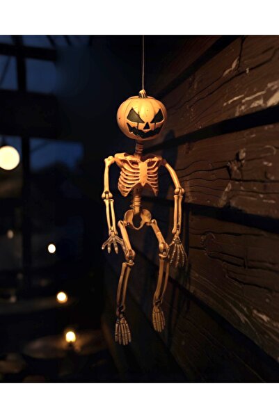 PARTİ SEPETİ Cadılar Bayramı Halloween İskelet Dekor Süs 45 cm