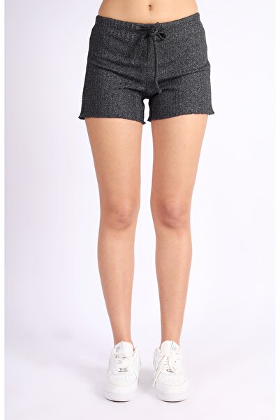 Softandbasic Punta Raporlu Camisole Black Shorts