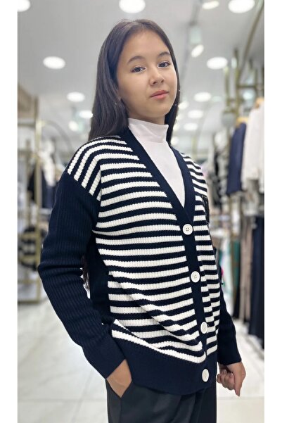 Minimoda Kids Cardigan în dungi pentru fete