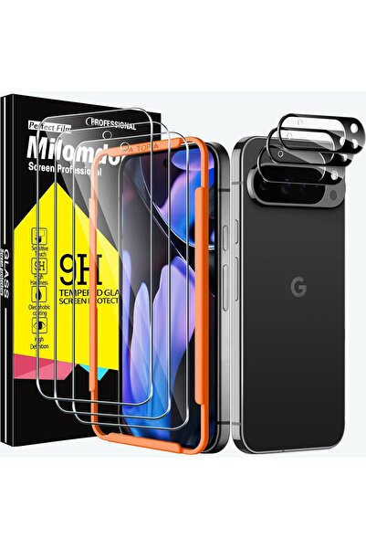 Milomdoi Pachet de 3 folii de protecție pentru ecran Google Pixel 9 Pro XL cu...