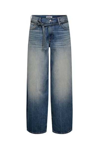 ONLY Petite Straight-Fit jeans ONLGIANNA Mittlere Taille Ballon Schnitt Jeans