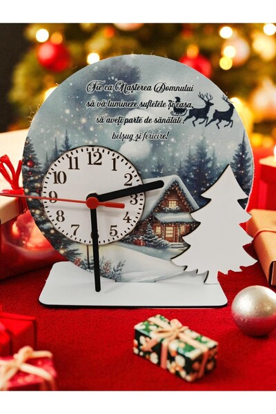DLC Christmas decoration with clock