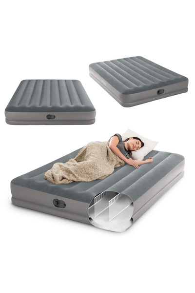 Other Materac dmuchany 203x152x30 cm z wbudowaną pompką elektryczną INTEX 64114
