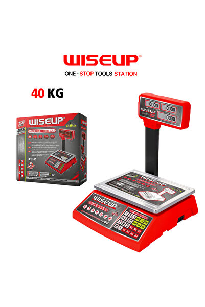 WISEUP ميزان الكتروني مع شاشة 40 KG