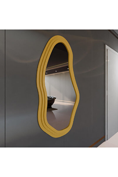 Aypars Atölye 50x88 cm WaveLine – Dalgalı Form Duvar Ayna (Dekoratif Çerçevel...