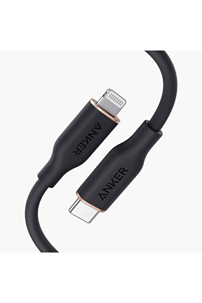 Anker كيبل أنكر USB-C إلى Lightning باورلاين90سم اسود