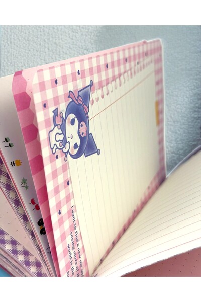 BAK GEL AL 3D Squishy Lisanslı Hello Kitty, Kuromi, My Melody Yumuşak Kapaklı Sevimli Not Defteri (1 Adet)