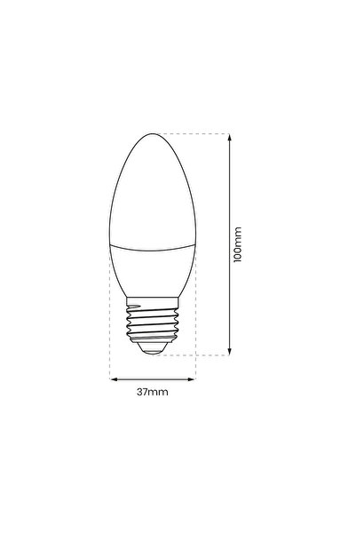 Other LED bulb 7W E27 C37 6000K