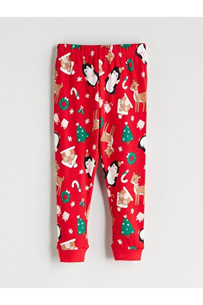 LC Waikiki Crew Neck Christmas Themed Baby Girl Pajama Set (W5)
