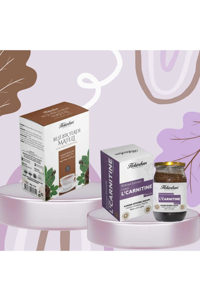 hekimhan bitkisel Form Seti L'Carnitin Macun ve Beşi Bir Yerde Mateli Çay 40'lı