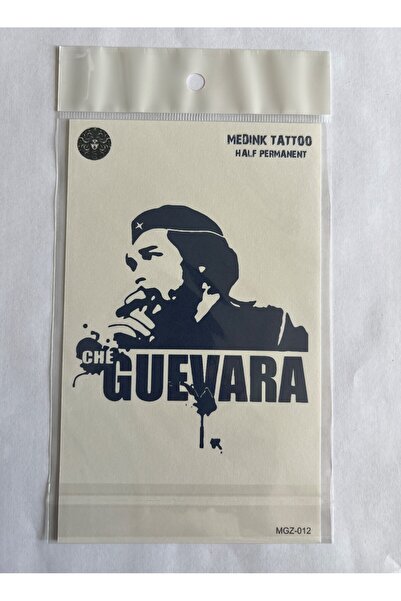Airbrush Tattoo Che 18x11 cm Yarı Kalıcı Hayalet Geçici Dövme Yapıştırma Dövme