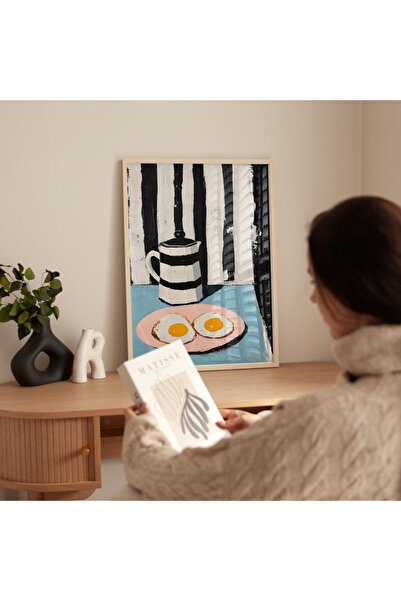 Tuba Decor Tablo dintr-o singură bucată cu rame din lemn pentru sufragerie, s...