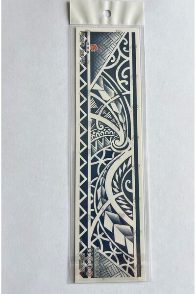 Airbrush Tattoo Kol ve Ayak İçin Şerit 28x6 cm GZBH-002 Yarı Kalıcı Geçici Dövme