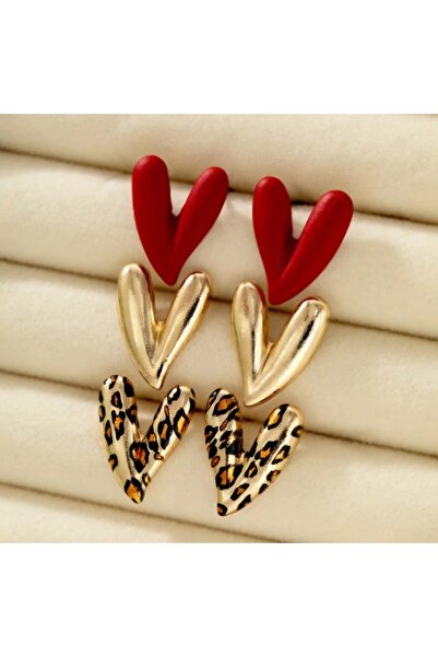 DRECCEX 3 Çift Kadın Küpe Hediyelik