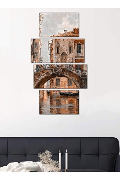 Generic Modern wall panel, artwork - 25512 - divided into four pieces