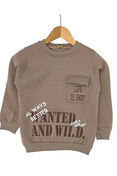 Ege Bebek Boys' 3-Strand Sharded Winter Tracksuit Set / 2-10 Years Old / Boys' Sweatshirt, Trackpants