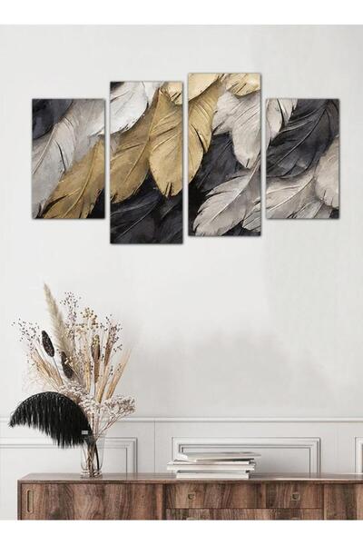 Generic Modern Feather Wall Panel - 25518 - Divided into four pieces