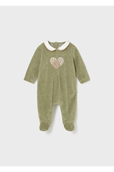 MAYORAL Newborn 2-Piece Velvet Jumpsuit Set