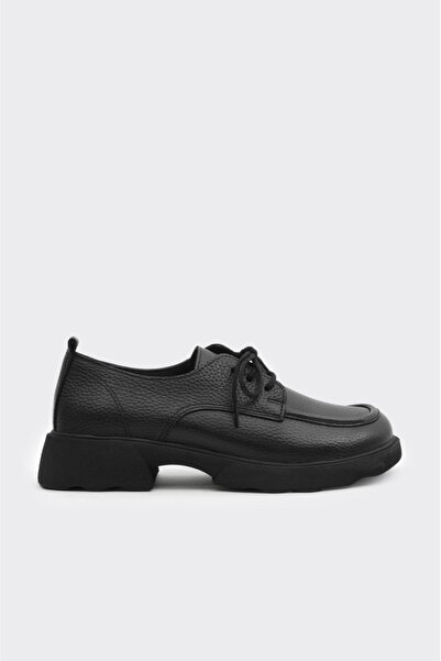 derinet Hakiki Deri Bağcıklı Kadın Casual Ayakkabı