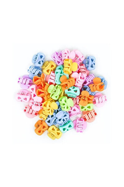 OEM Set 50 clesti de par fundita, multicolor, dimensiuni 2x2.3x2.3cm