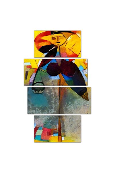 Generic Wall panel - abstract art - 706 - divided into four pieces