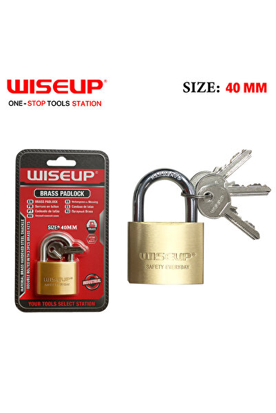 WISEUP قفل نحاس 40 مم .
