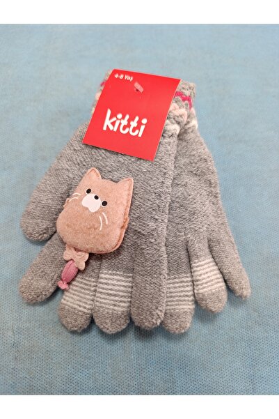 Kitti Knitted Wool Gloves for Girls Aged 4-8
