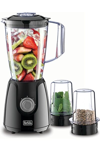Black&Decker Black & Decker Blender with Grinder, 400 Watts, 1.5 Liter Jar, 2 x