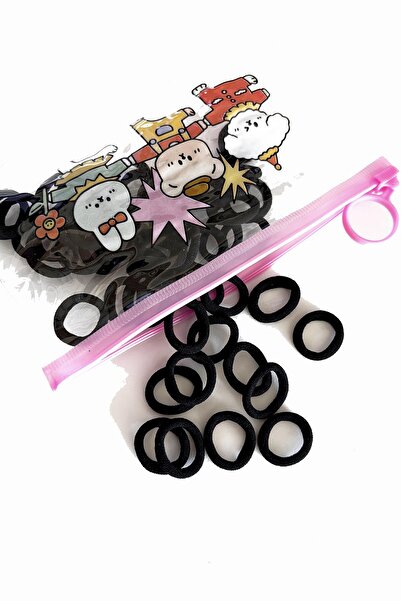 New Obsessions 50 Pcs Flexible Black Rubber Buckle Inside the Bag