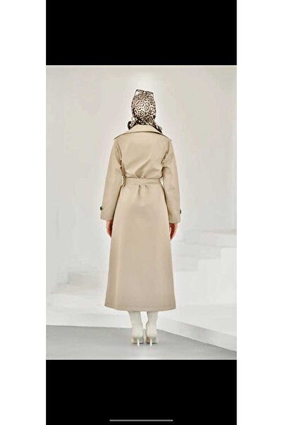ALMİNA Full-Length Lined Trench Coat