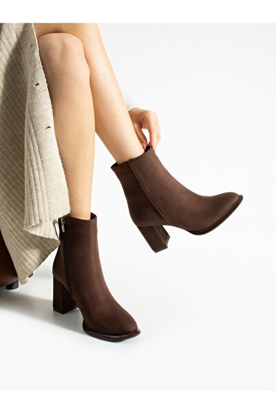 ALEMDAR AYAKKABI Γυναικείες μπότες NOTTE καφέ σουέντ