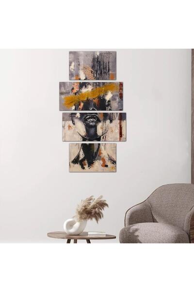 Generic لوحه جداريه رسمة إمرأّه - ٢٤١٦٣ - مقسمه أربعة قطع