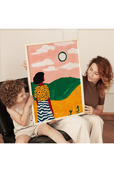 Tuba Decor Tablo dintr-o singură bucată cu rame din lemn pentru sufragerie, sufragerie, bucătărie