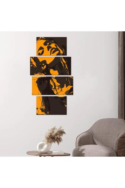 Generic لوحه جداريه رسمة إمرأه - ٢٤٥٣٨ - مقسمه أربعة قطع