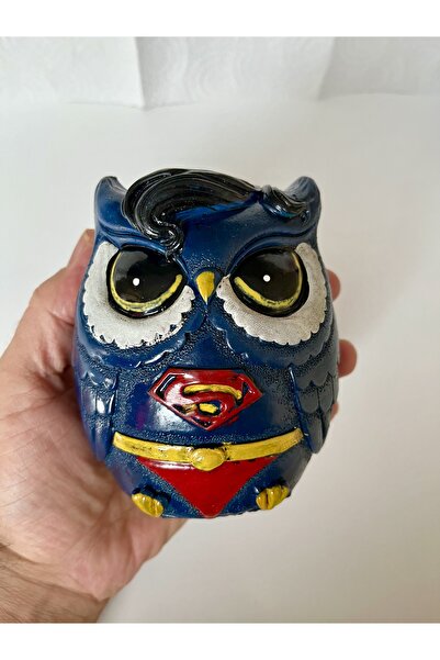 Açıkmeşe Ev Yaşam Ürünleri حصالة نقود للأطفال من البوليستر على شكل سوبرمان