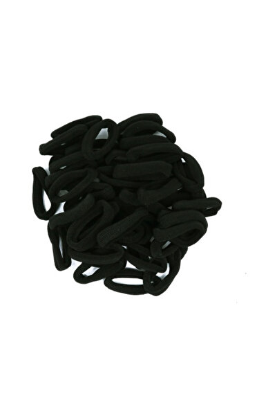 OEM Set 50 elastice mari de păr negre, 1.8x4.5x4.5cm