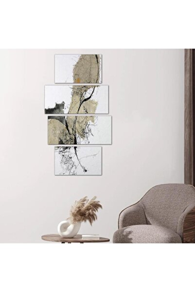 Generic لوحه جداريه مودرن فن تجريدي - ٢٤٥٨٢ - مقسمه أربعة قطع