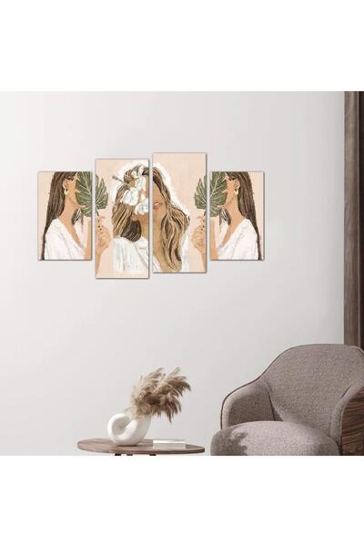 Generic Three Girls Wall Art - 24545 - Divided into 4 pieces