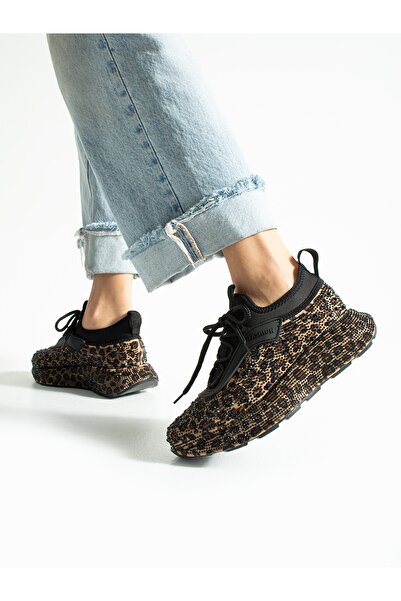 ALEMDAR AYAKKABI Adidași pentru femei SOFFİO Leopard Stone