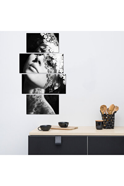 Generic لوحه جداريه - رسمة فنيه إمرأه - ٣٠٠٢٩ - مقسمه أربعة قطع
