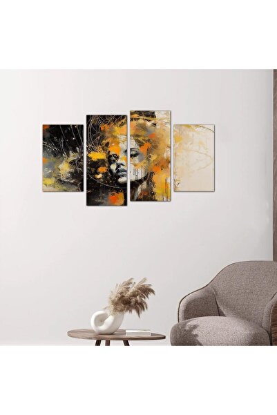 Generic لوحه جداريه رسمة إمرأّه - ٢٤١٦١ - مقسمه أربعة قطع