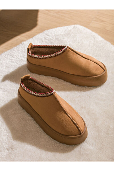 LC Waikiki Süet Görünümlü Kadın Ev Terliği