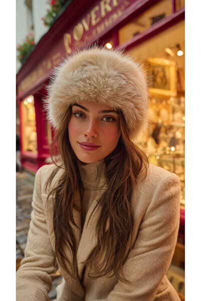 LAGRANZE Peluş Tüylü Kalpak Şapka