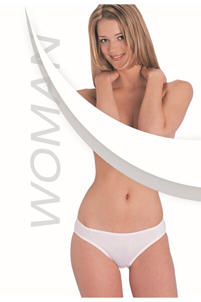 GUNERI UNDERWEAR beyaz Lycra süprem Bikini külot 3’lü paket - 233-3B