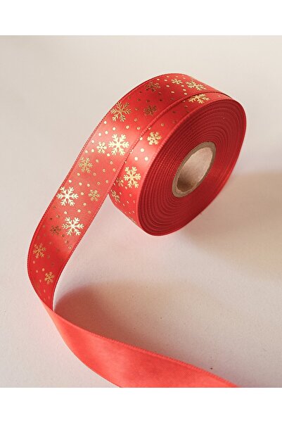 roco paper Panglică din satin cu tematică de Anul Nou, panglică pentru împach...