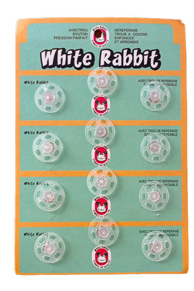 Kardelux Plastik Şeffaf Çıtçıt Düğme 25mm 12 Adet