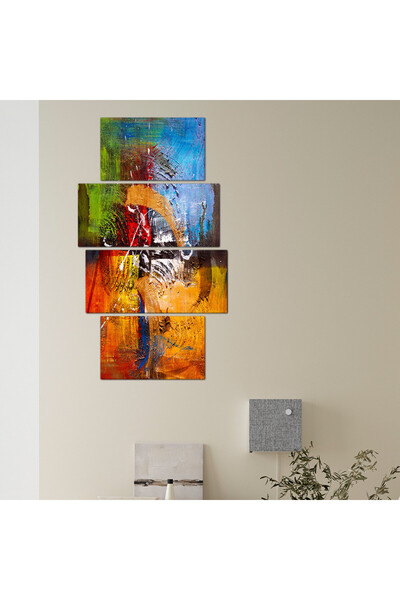 Generic Wall Panel - Abstract Art - 678 - Divided into four pieces