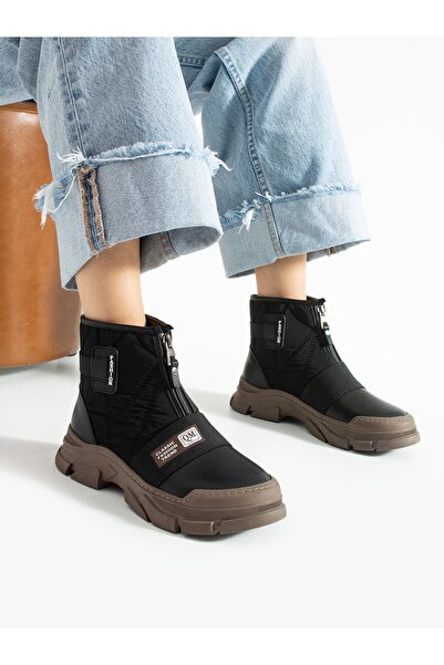 ALEMDAR AYAKKABI Γυναικείες μπότες ASTER Black-Mink Parachute