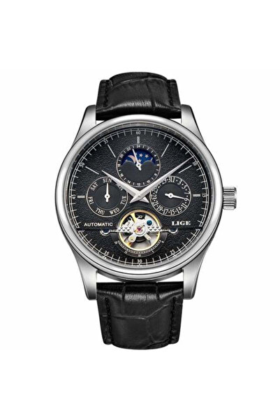 Lige Ceas mecanic automat, Ușor, Elegant, Clasic, Curea din piele