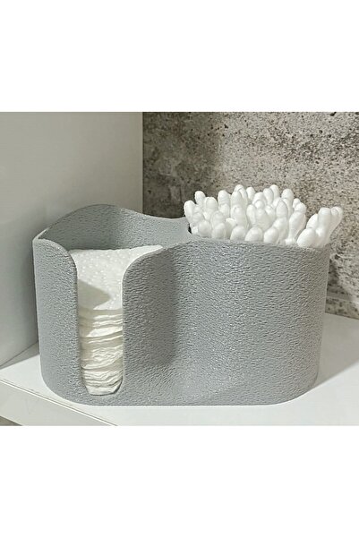 avoralab Kulak Çubuğu ve Pamuk Ped Organizeri - Minimalist Banyo & Makyaj Mas...